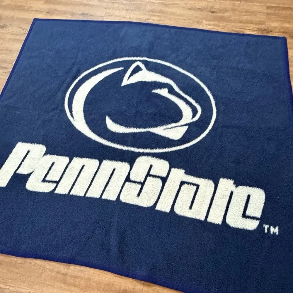 Vtg Biederlack Penn State University Nittany Lions Stadium Blanket 54x60